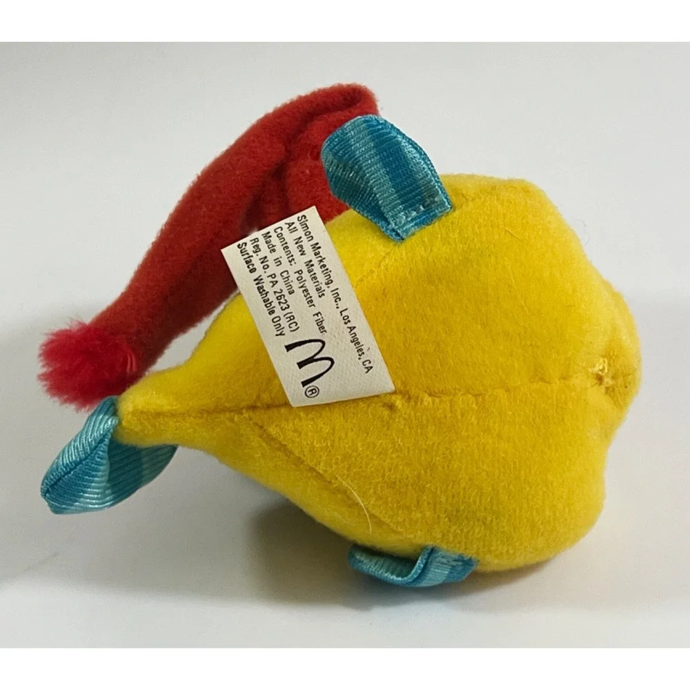 Disney Little Mermaid Holiday Flounder Plush McDonald's Happy‎ Meal Toy Vintage